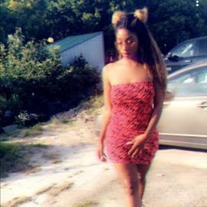 PINK ZEBRA PRINT MINI DRESS